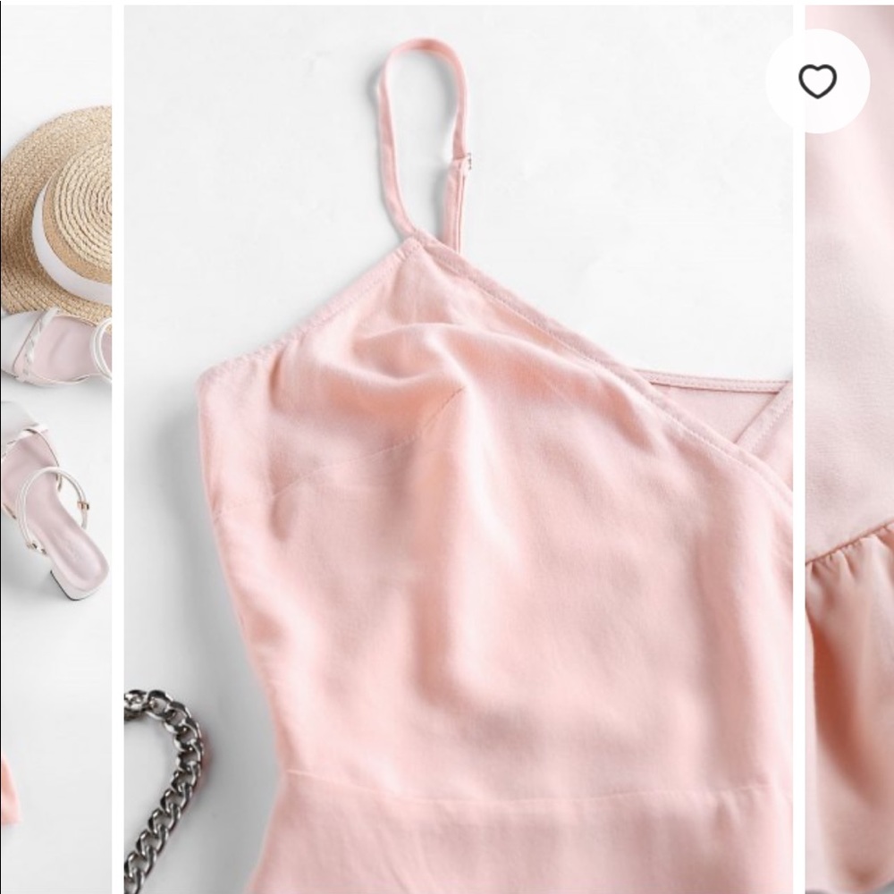 ZAFUL Ruffled Side Tie Mini Wrap Dress - Picture 3 of 5